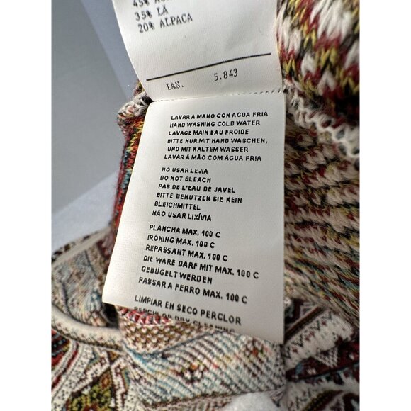 ALDO MARTINS (Anthropologie) Inverness Red Wool/Alpaca Cardigan, Size Small - Picture 9 of 14